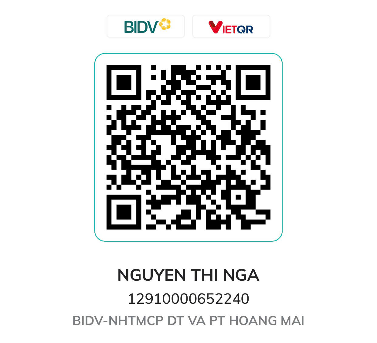 QR chuyển khoản